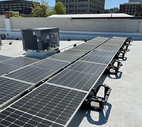 Solar panels for Delia Dante Fine Art Gallery and Boise Art Classes