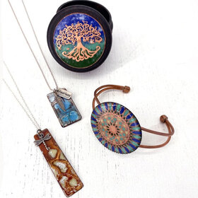 INTRODUCTION TO CHAMPLEVE enameling art class in Boise Idaho 