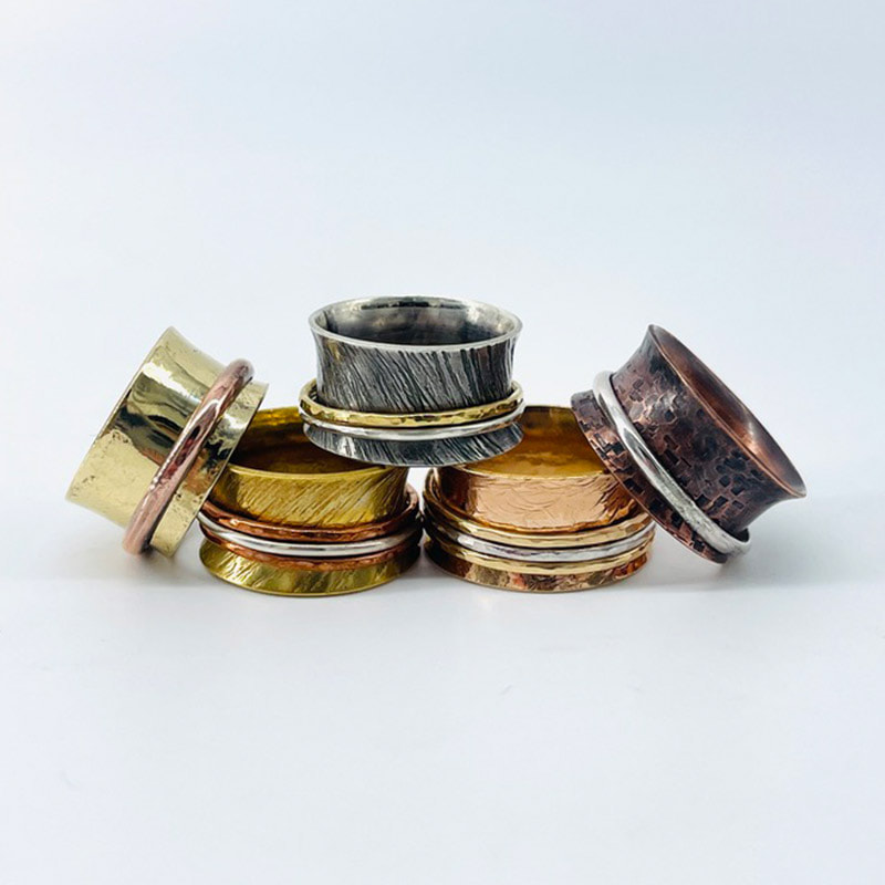 Stamped Rings metalsmithing art class in Boise 